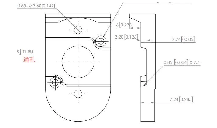 10针氧化锆连接器盖，带孔